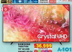 SAMSUNG 70DU7100 70 İNÇ 4K UHD SMART LED TV AKILLI TELEVİZYON